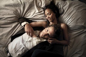 Bradley Cooper and Zoe Saldana in The Words