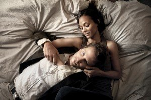 Bradley Cooper and Zoe Saldana in The Words