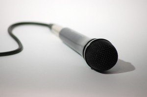 Photo of microphone courtesy of visual.dichotomy. Some rights reserved.