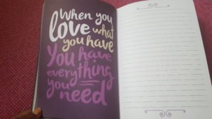 When you love what you have, you have everything you need