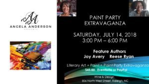 Paint Party with Reese Ryan and Joy Avery. Event presented by Angela Anderson.