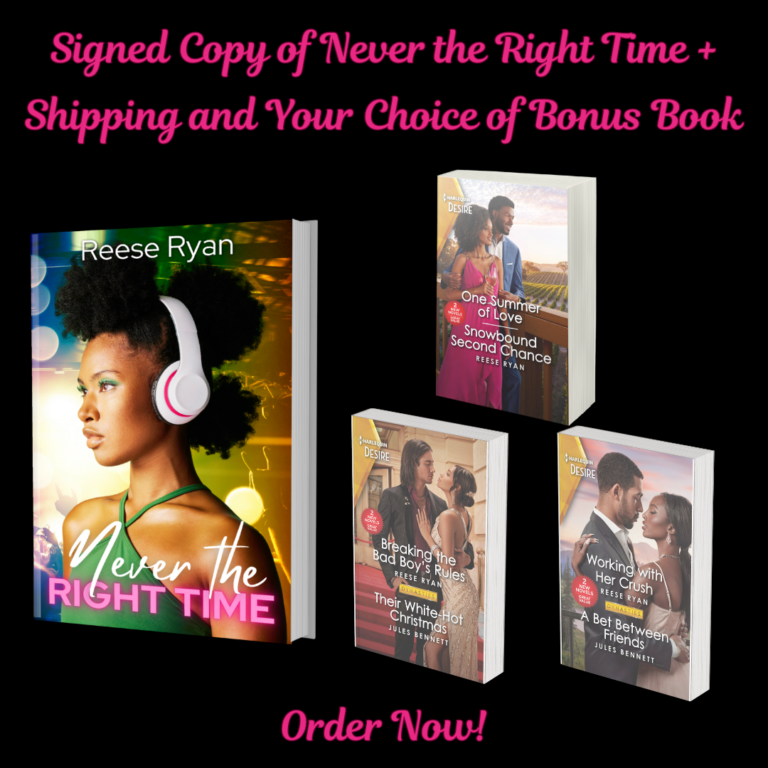 Get signed copy of NEVER THE RIGHT TIME + Shipping & Bonus Book